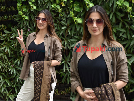 Laxmi Raai Arrived In Hyderabad For Movie Promotions